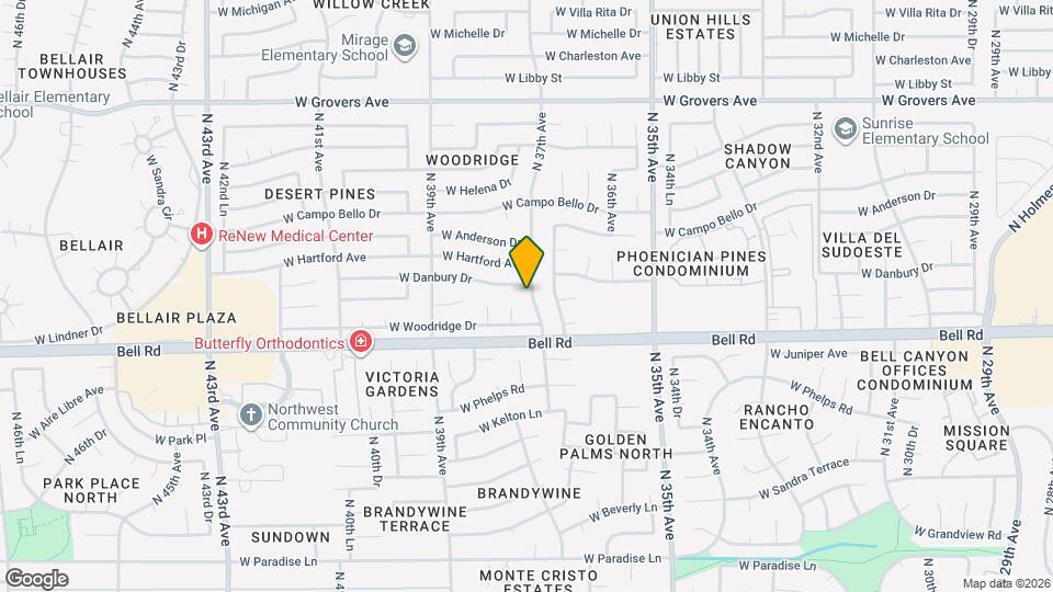 17046 N 37th Ave Map and Location Details