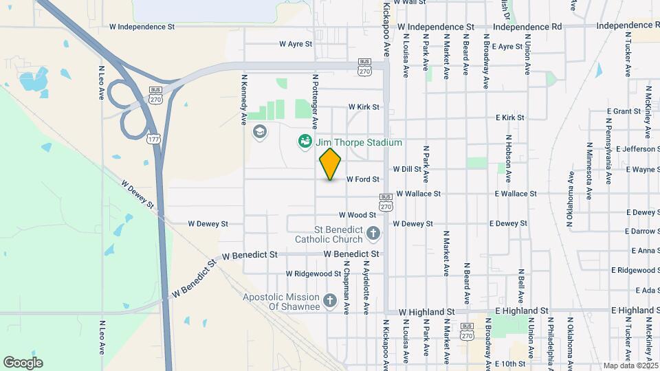 625 W Ford St Map and Location Details