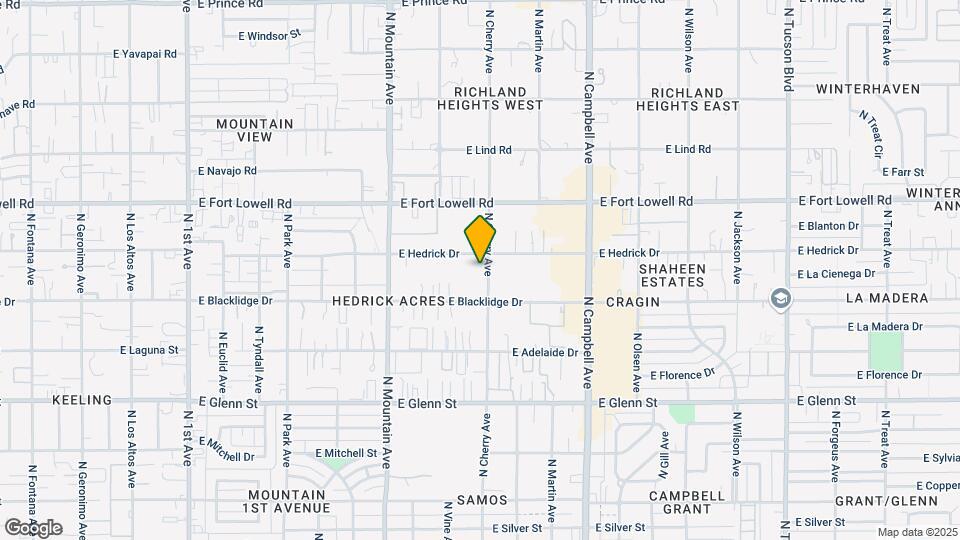 1548 E Hedrick Dr Map and Location Details