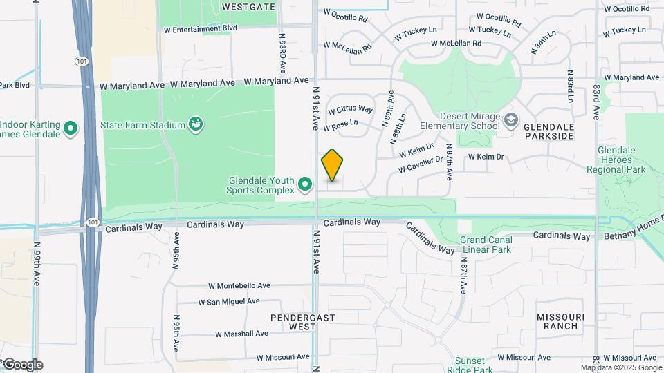 9014 W Rovey Ave Mapa y Detalles de la Ubicación