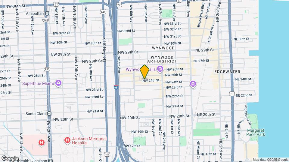 360 NW 24th St, Unit S1 Map and Location Details
