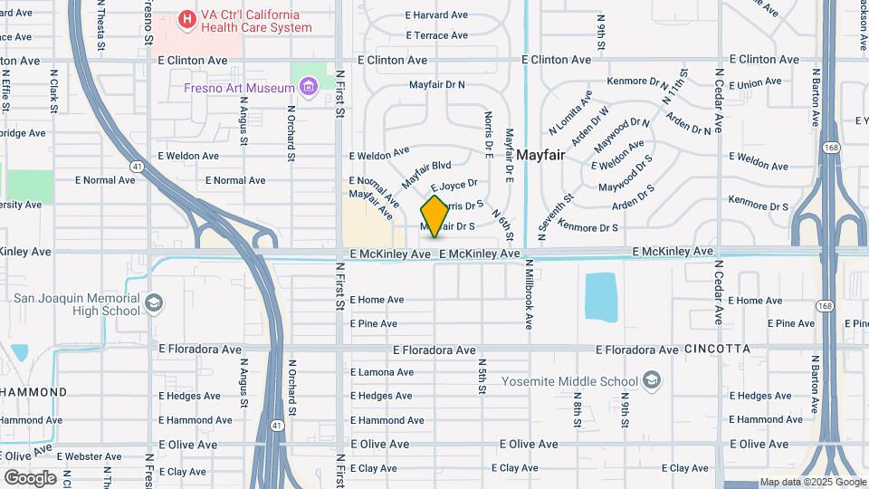 3415 E Mckinley Ave Mapa y Detalles de la Ubicación