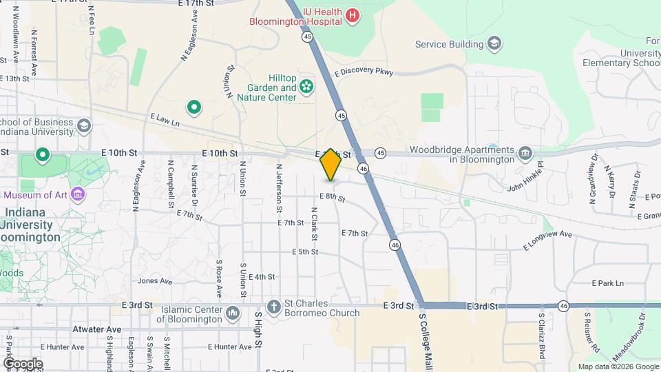 411 N Hillsdale Dr Map and Location Details