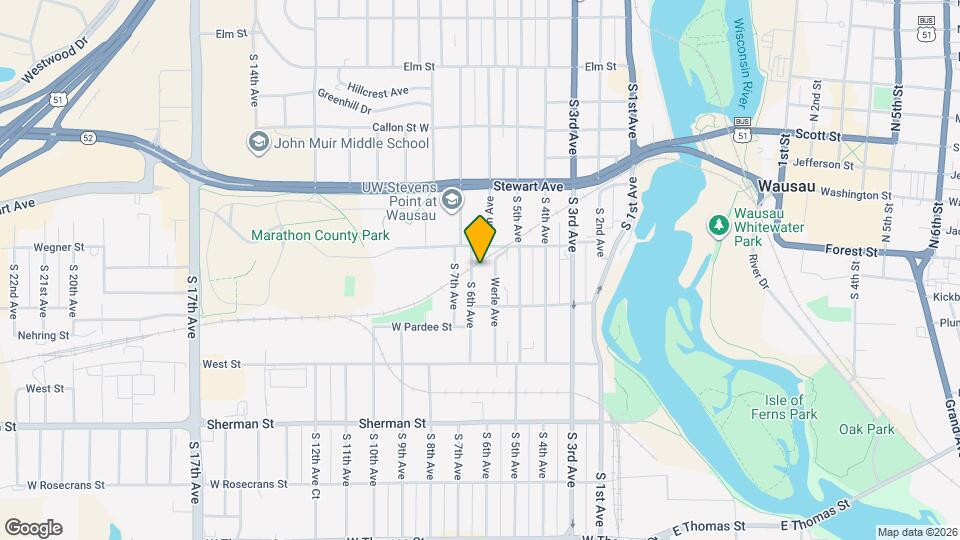 617 S 6th Ave Map and Location Details