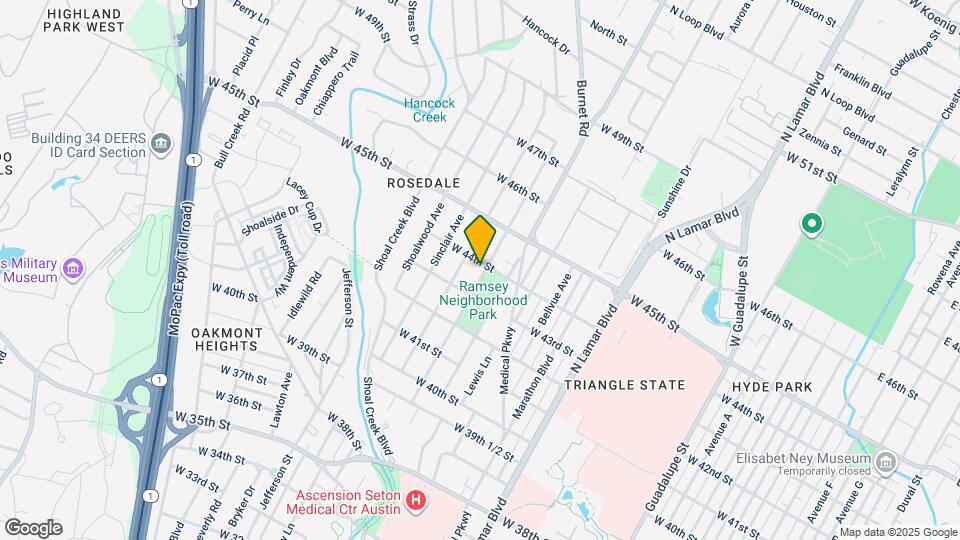 4312 Rosedale Ave Map and Location Details