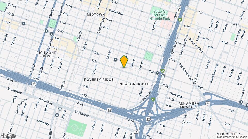 2505 S St Map and Location Details