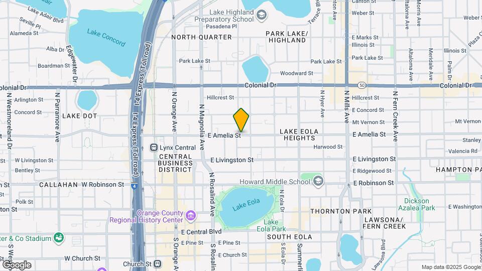 316 E Amelia St Map and Location Details