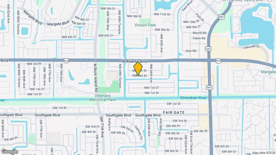 6778 NW 3rd St Map and Location Details