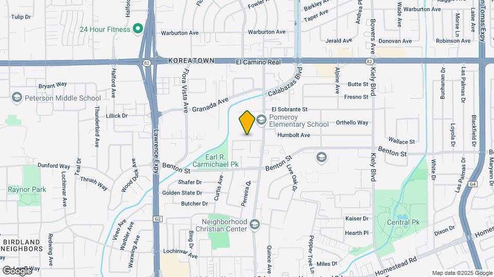 1156 Pomeroy Ave Map and Location Details