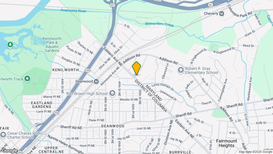 1333 Eastern Ave NE Map and Location Details