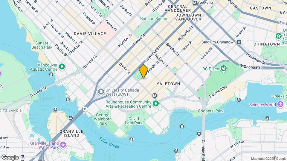 1188 Richards St Map and Location Details