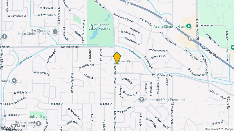 4560 N Maple Grove Rd Map and Location Details