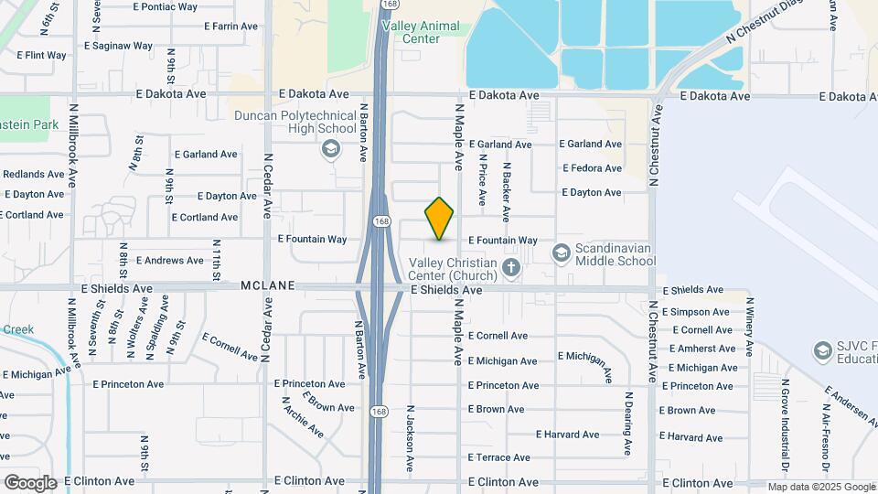 4580 E Fountain Way Map and Location Details