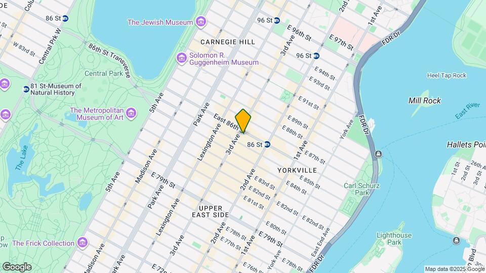 205 E 85th St Map and Location Details