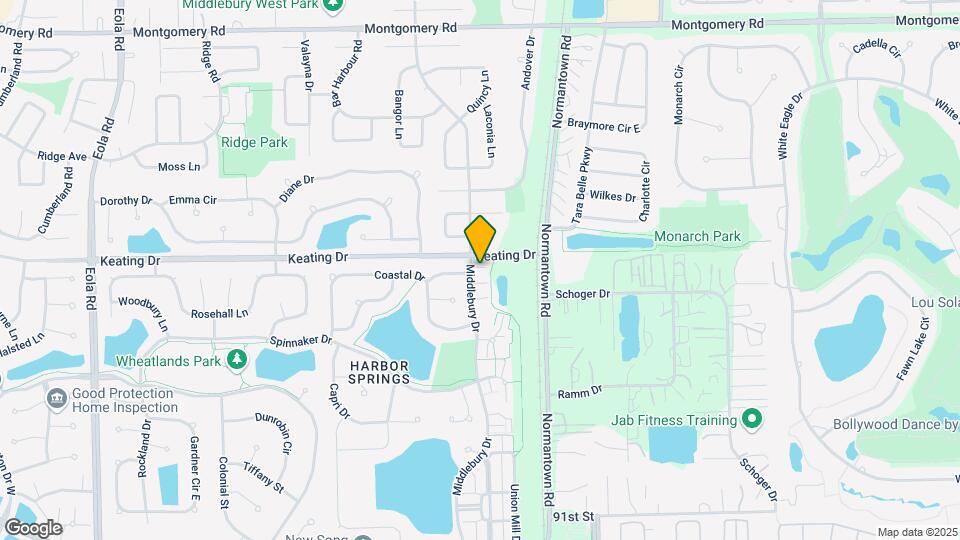 1722 Middlebury Dr Map and Location Details