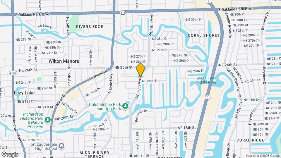 1501 NE 24th St Map and Location Details