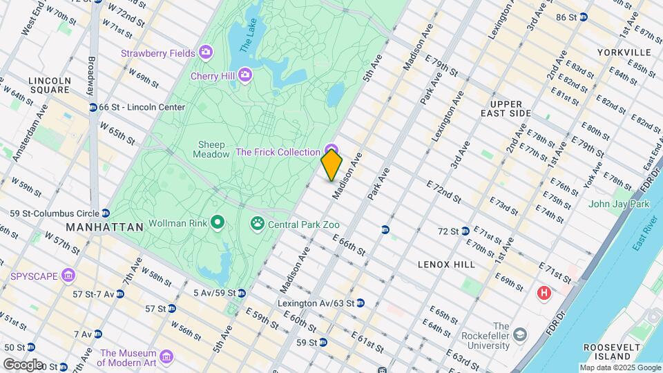 14 E 69th St Map and Location Details