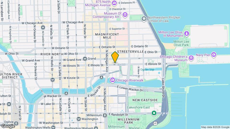 198 E Illinois St Map and Location Details