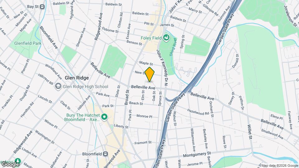 301 Belleville Ave Map and Location Details