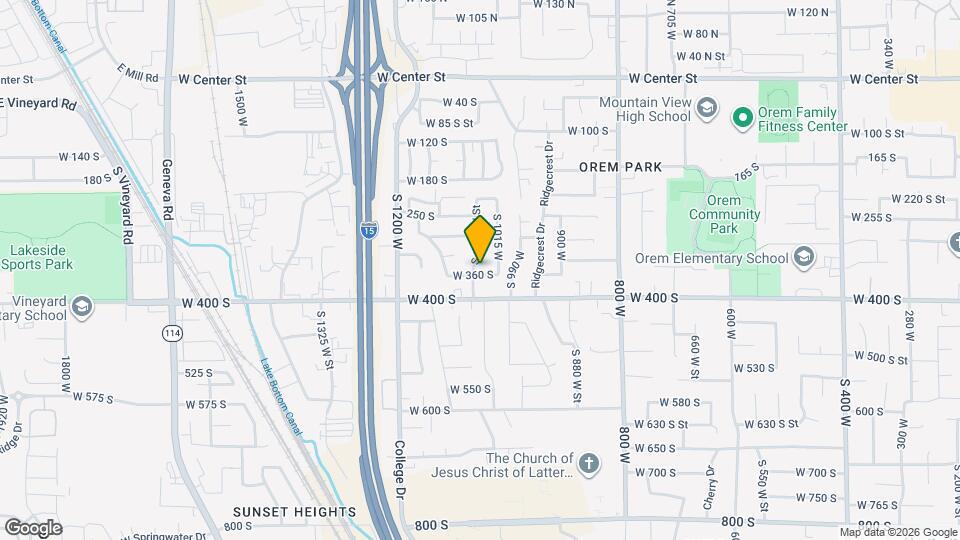 1056 W 360 S Map and Location Details