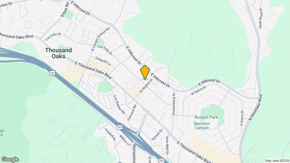 2855 Los Feliz Dr Map and Location Details