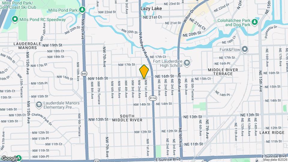 1533 NW 1st Ave Map and Location Details