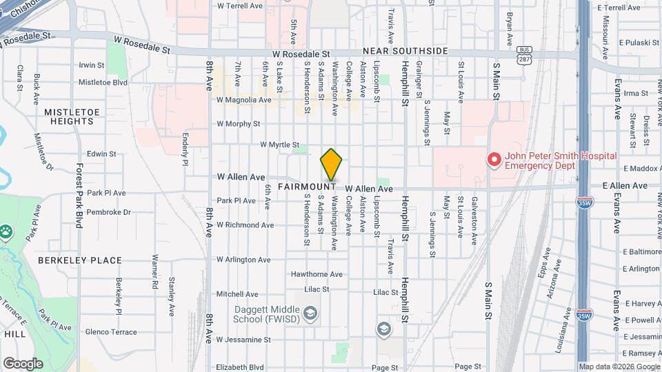 1050 W Allen Ave Map and Location Details