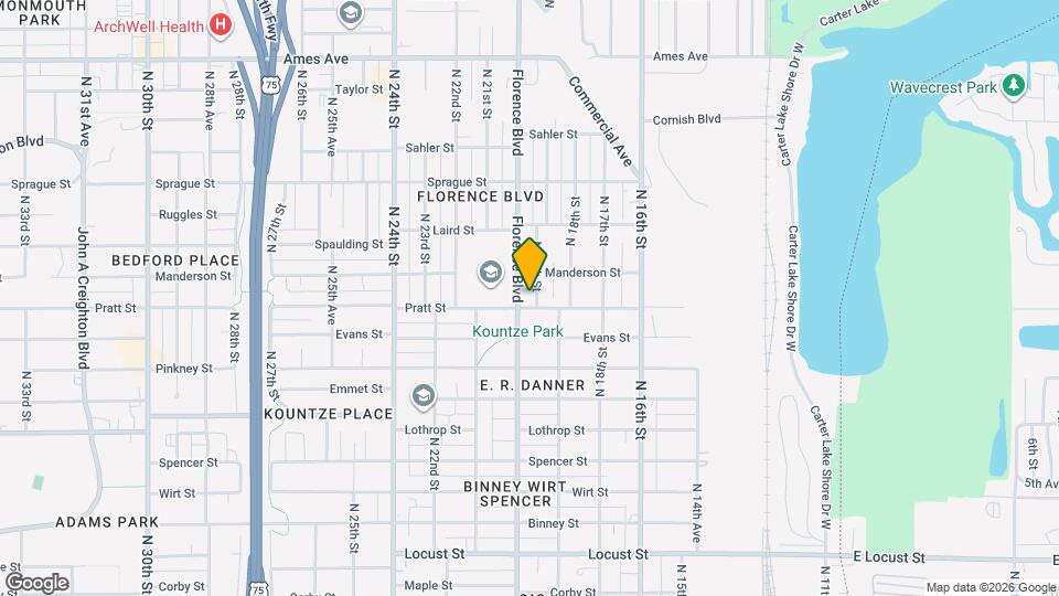 3708 N 19th St Map and Location Details