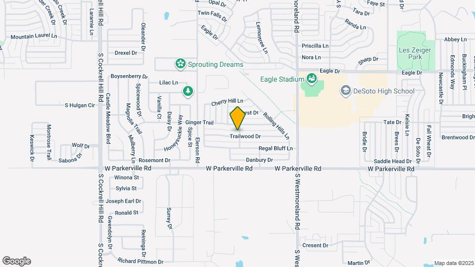 925 Trailwood Dr Map and Location Details