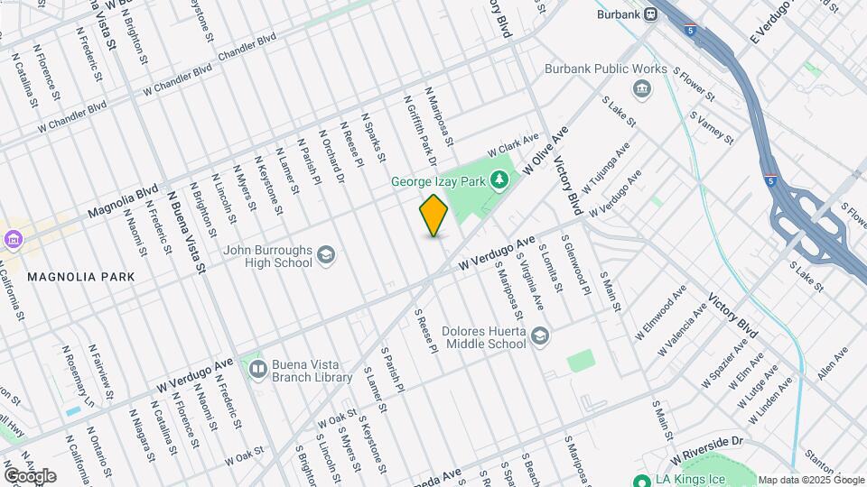 135 N Beachwood Dr Map and Location Details