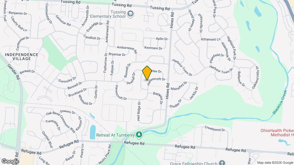 7276 Havencroft Dr Map and Location Details