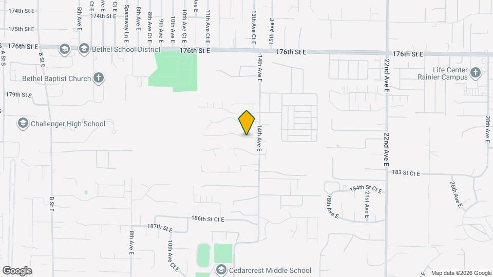 1320 181st St Ct E Map and Location Details