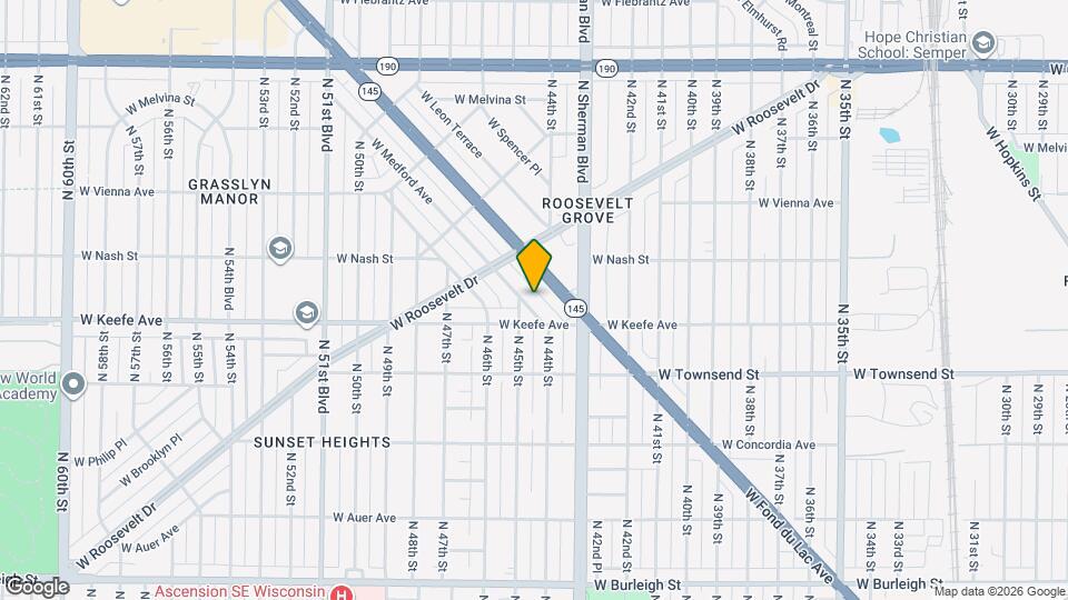 4426 W Medford Ave Map and Location Details