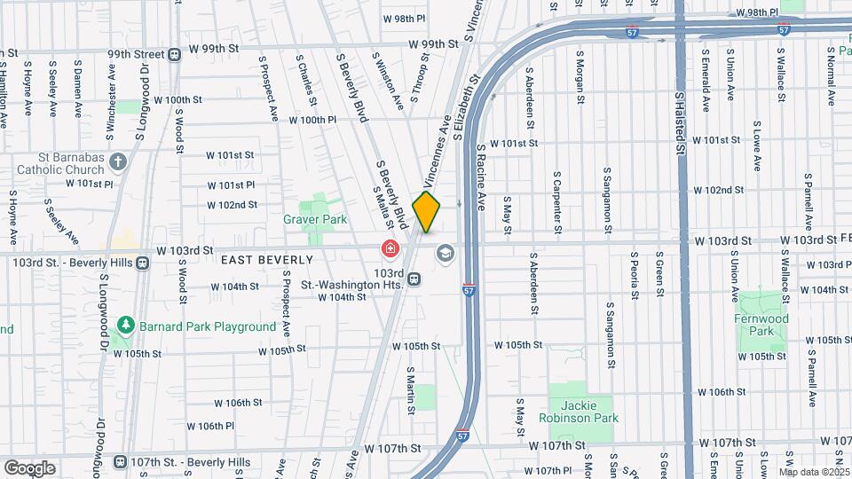 1302 W 103rd St Map and Location Details