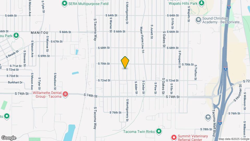 7018 S Montgomery St Map and Location Details