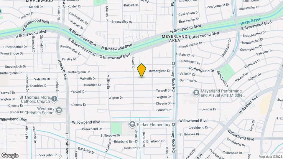 5527 Valkeith Dr Map and Location Details