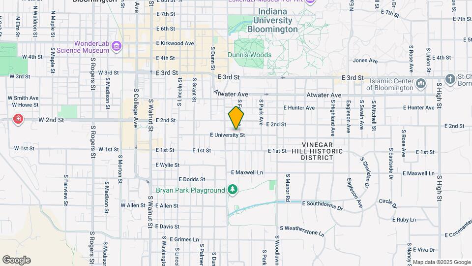 624 S Fess Ave Map and Location Details