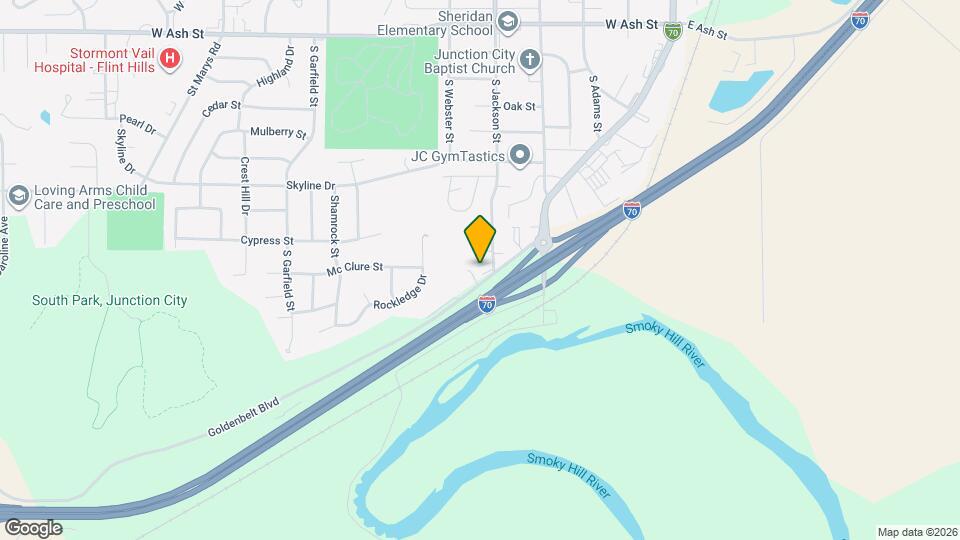 1326 S Jackson St Map and Location Details