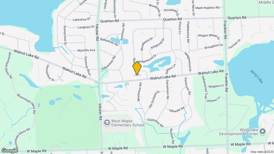 4784 Walnut Lake Rd Map and Location Details