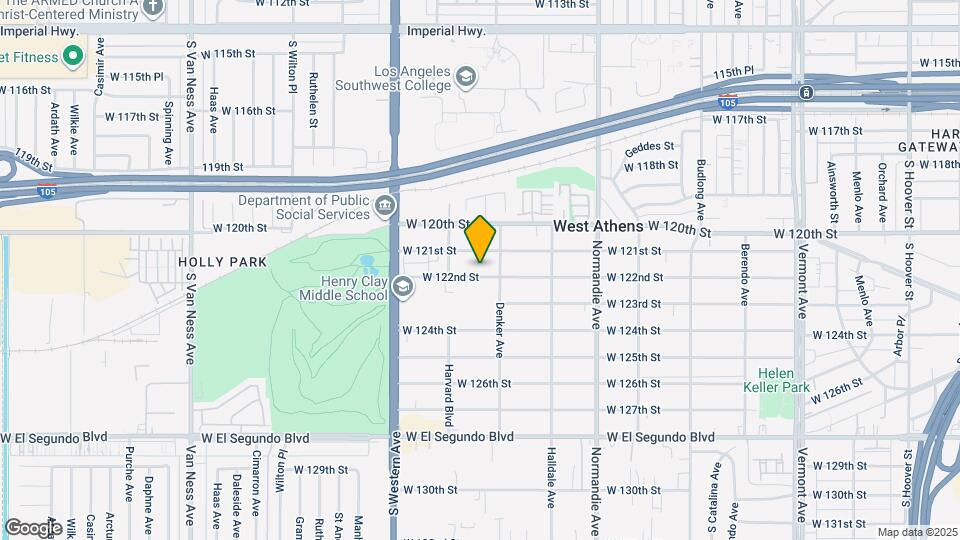 1621 W 122nd St Map and Location Details