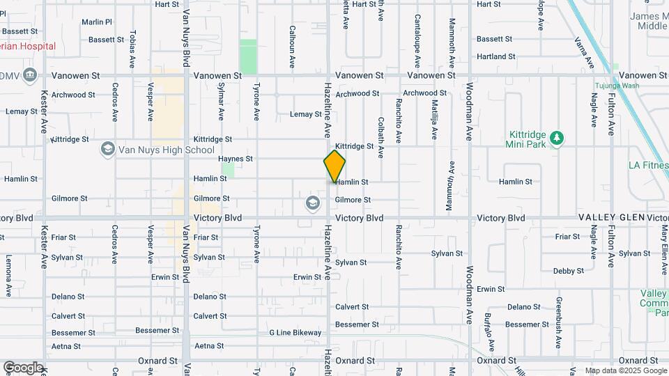 6450 Hazeltine Ave Mapa y Detalles de la Ubicación