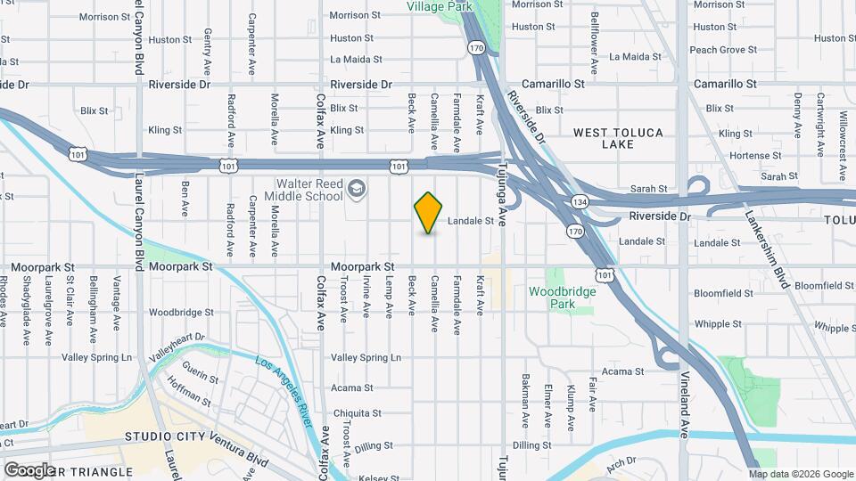 4435 Camellia Ave Map and Location Details