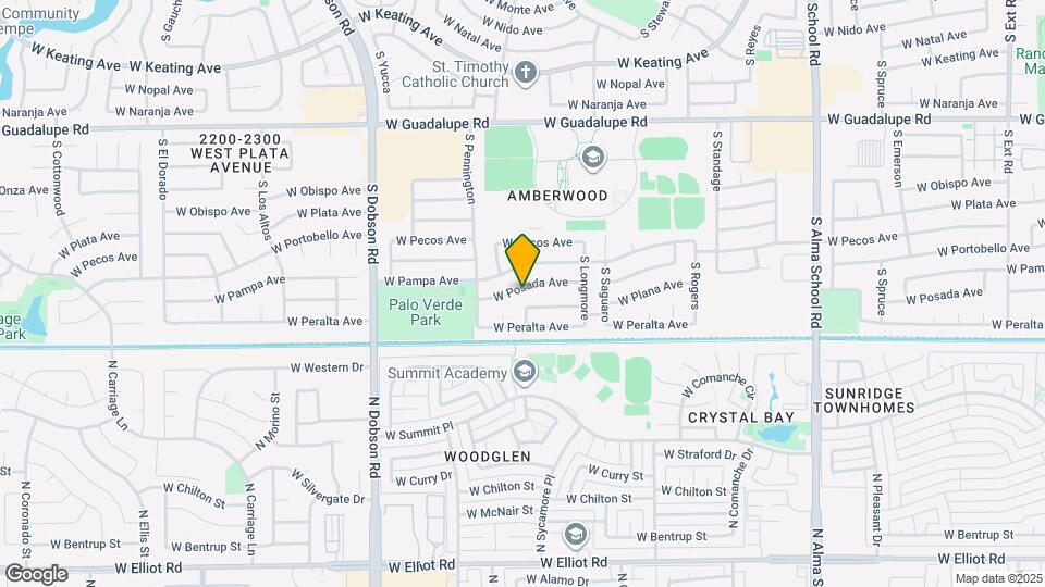 1709 W Posada Ave Map and Location Details