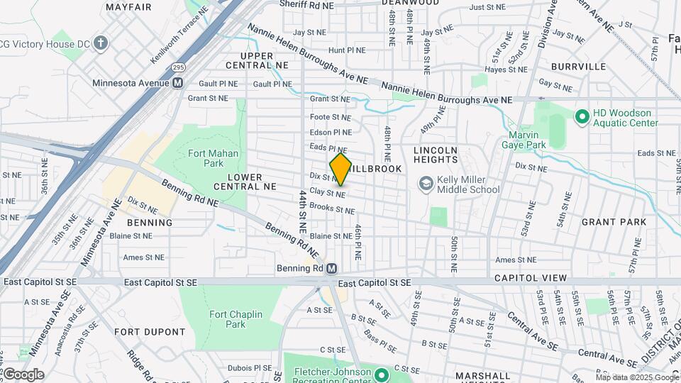 4518 Clay St NE, Unit BASEMENT APT Map and Location Details