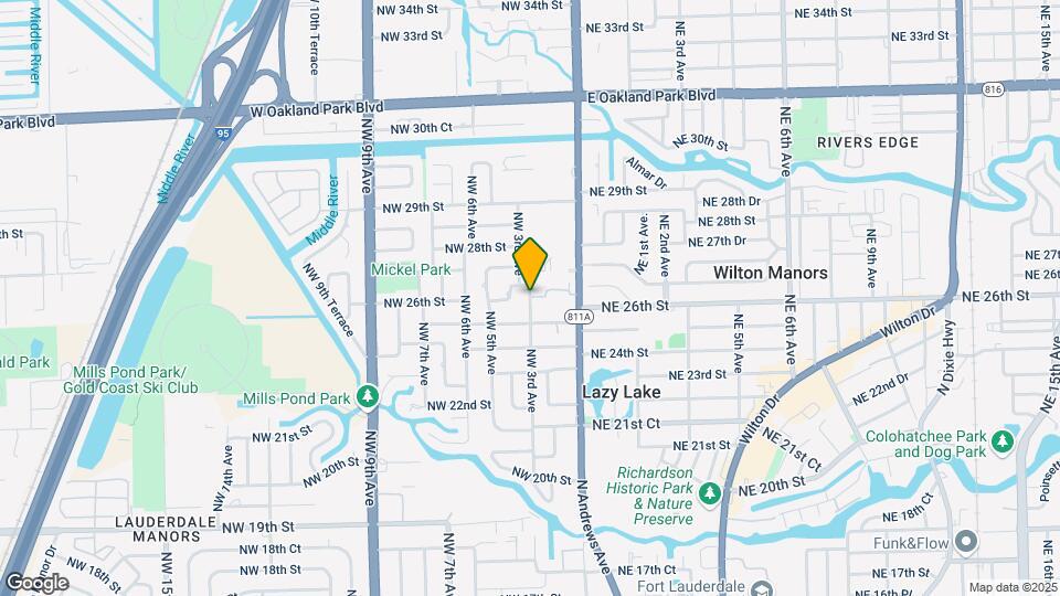 2604 NW 3rd Ave Map and Location Details