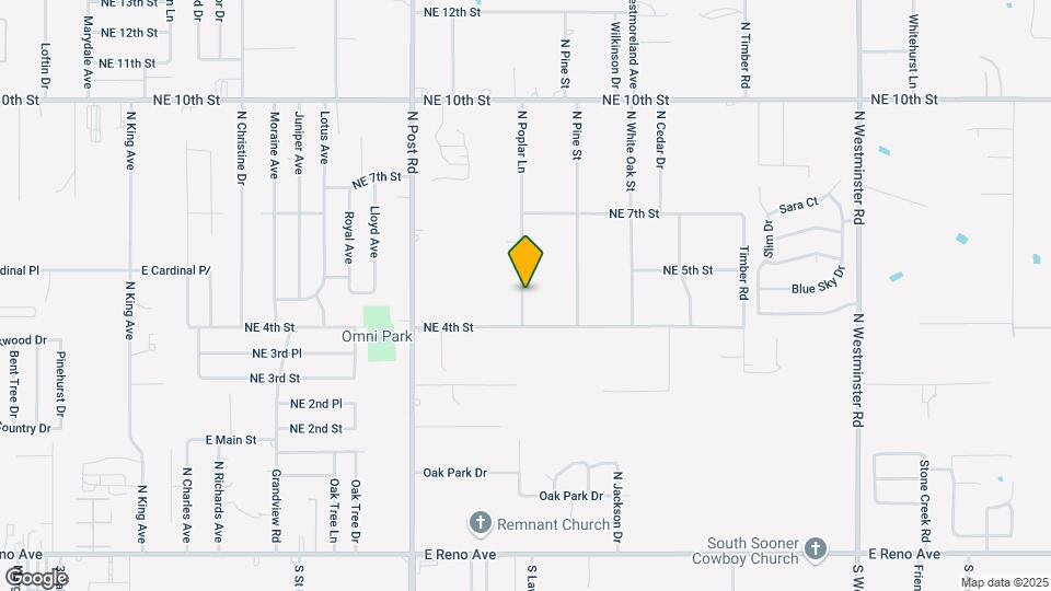 600 N Poplar Ln Map and Location Details