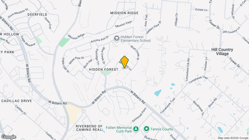 15710 Fern Ridge St Map and Location Details