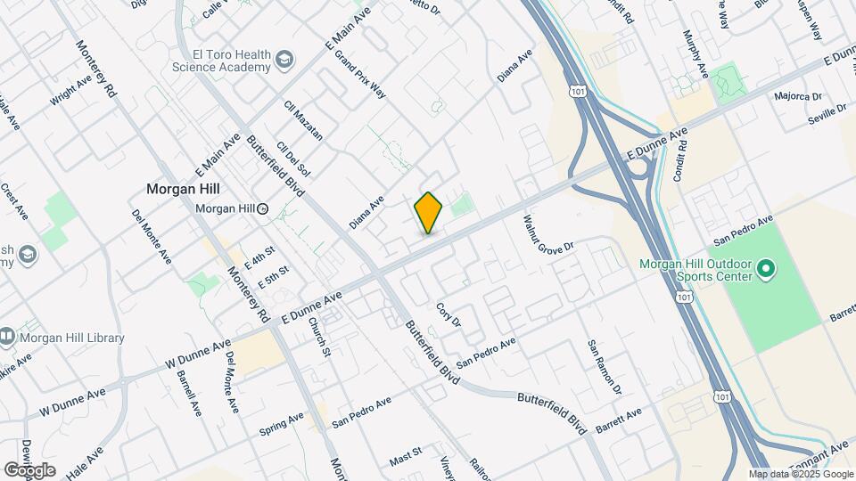 445 E Dunne Ave Map and Location Details