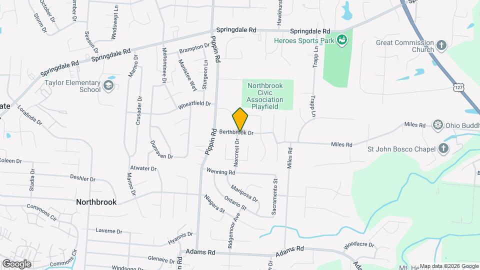 2503 Berthbrook Dr Map and Location Details