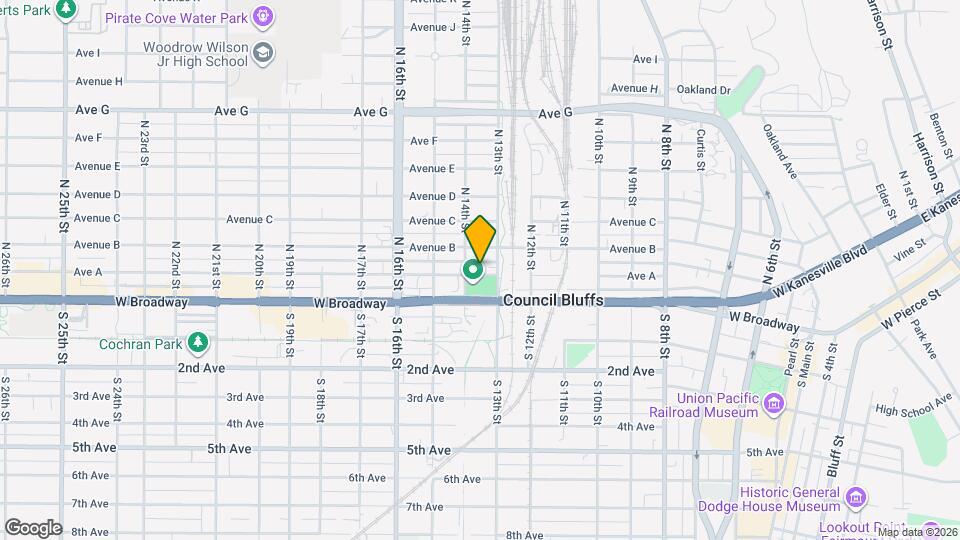 1316 Avenue H Map and Location Details